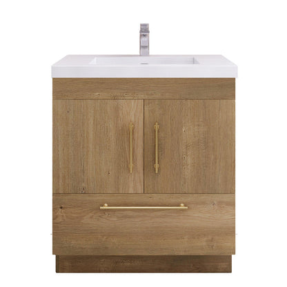 Elsa 30" Freestanding Bathroom Vanity with Reinforced Acrylic Integrated Sink Top