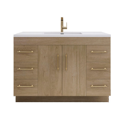 Elsa 48" Freestanding Bathroom Vanity with Reinforced Acrylic Integrated Sink Top