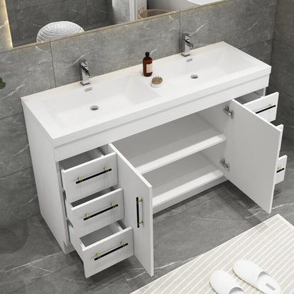 Freestanding Bathroom Vanity with Acrylic Integrated Sink Top - KBH Home