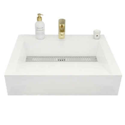 Felix Acrylic Integrated Ramp Sink Vanity Top