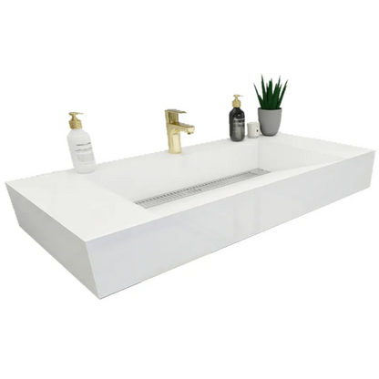 Felix Acrylic Integrated Ramp Sink Vanity Top