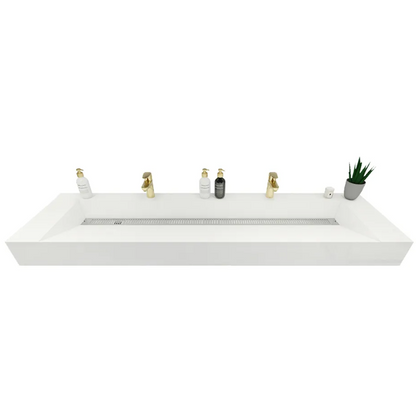Felix Acrylic Integrated Ramp Sink Vanity Top
