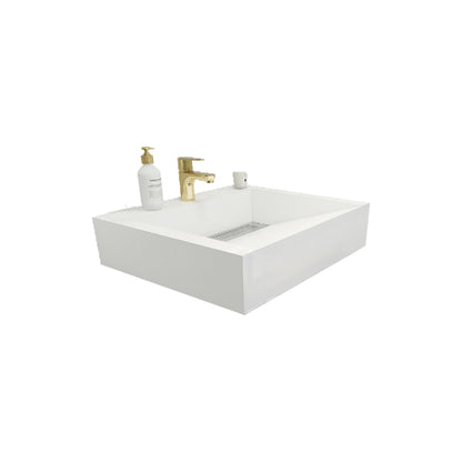 Felix Acrylic Integrated Ramp Sink Vanity Top