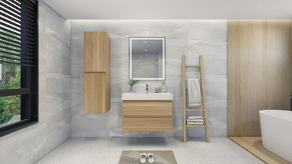 Fortune 36" Wall Mounted Bathroom Vanity with Reinforced Acrylic Integrated Sink Top