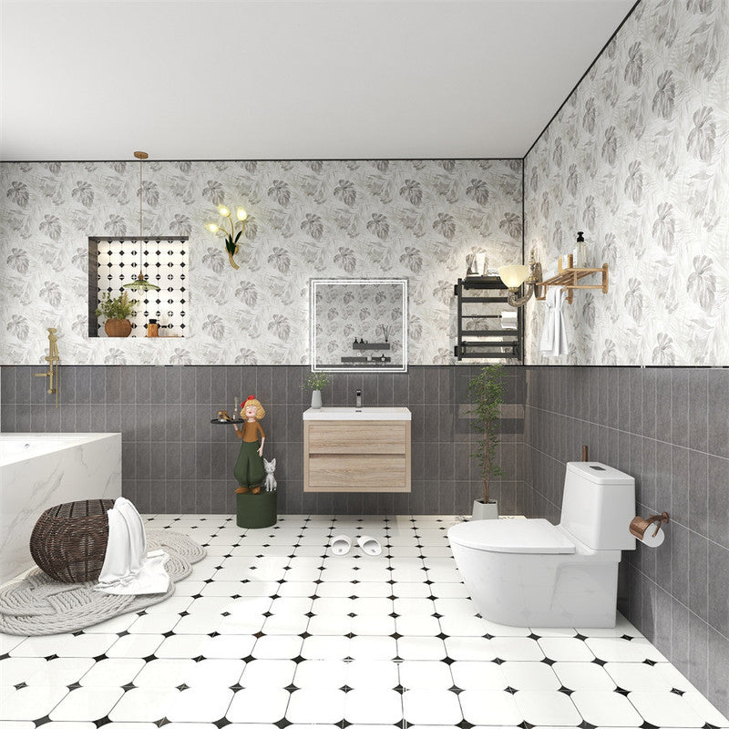 Louis 30" Wall Mounted Bathroom Vanity with Reinforced Acrylic Integrated Sink Top