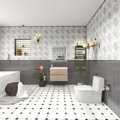 Louis 30" Wall Mounted Bathroom Vanity with Reinforced Acrylic Integrated Sink Top