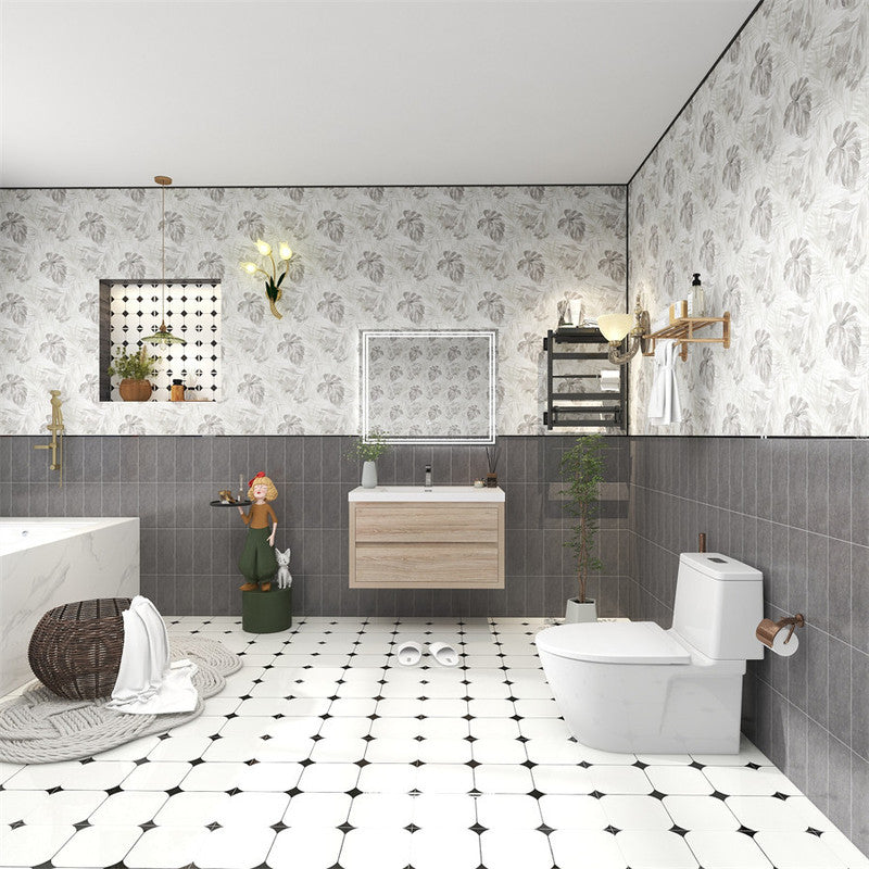 Louis 36" Wall Mounted Bathroom Vanity with Reinforced Acrylic Integrated Sink Top