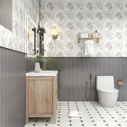 Louis 42" Freestanding Bathroom Vanity with Reinforced Acrylic Integrated Sink Top