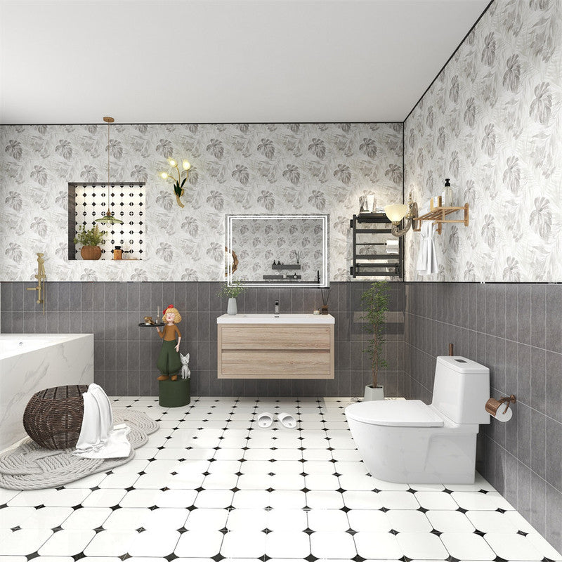 Louis 42" Wall Mounted Bathroom Vanity with Reinforced Acrylic Integrated Sink Top