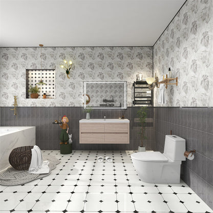 Louis 48" Wall Mounted Bathroom Vanity with Reinforced Acrylic Integrated Sink Top