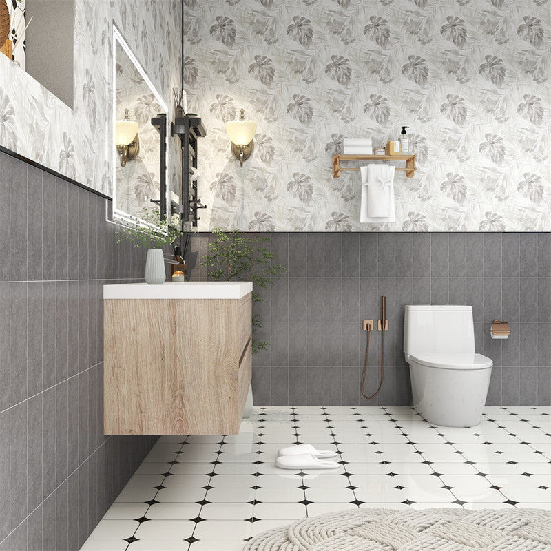 Louis 60" Wall Mounted Bathroom Vanity with Reinforced Acrylic Integrated Sink Top