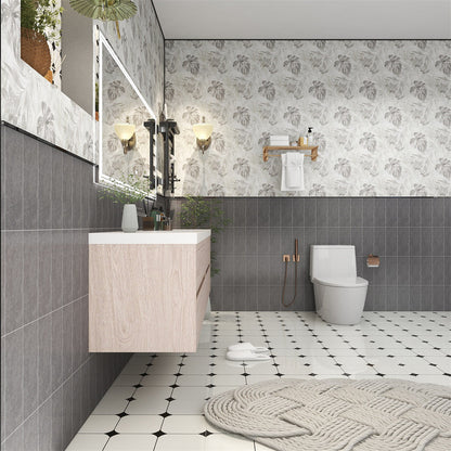 Louis 84" Wall Mounted Bathroom Vanity with Reinforced Acrylic Integrated Sink Top