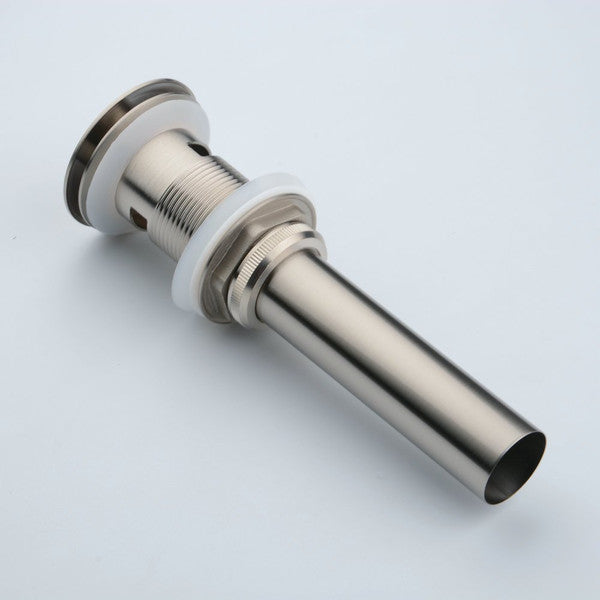 Lucia Bathroom Sink Drain Pop in Brushed Nickel