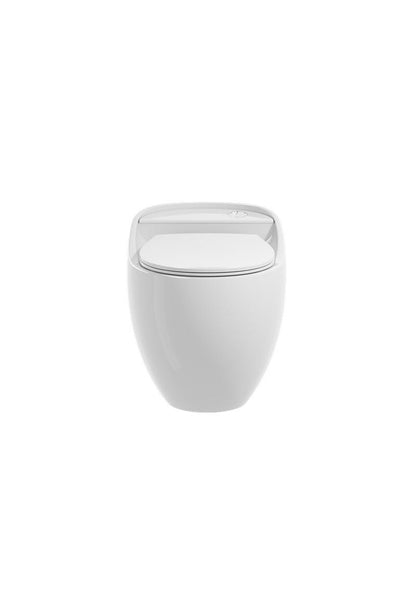 Marlowe one-piece round toilet in white vitreous china