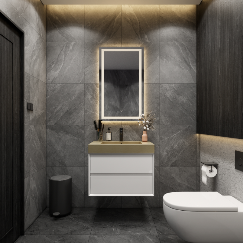 Max Stainless Steel Integrated Sink Vanity Top