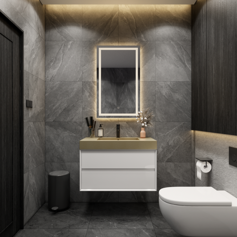 Max Stainless Steel Integrated Sink Vanity Top