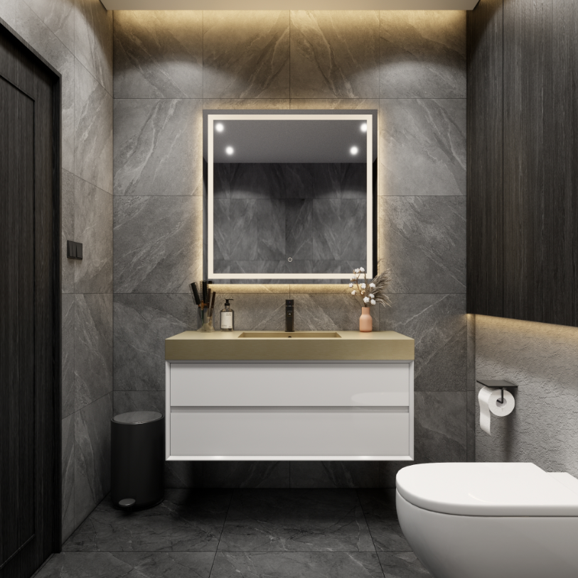 Max Stainless Steel Integrated Sink Vanity Top