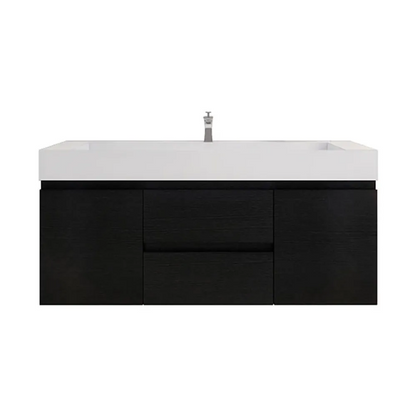 Monterey 60" Wall Mounted Bathroom Vanity with Reinforced Acrylic Integrated Sink Top