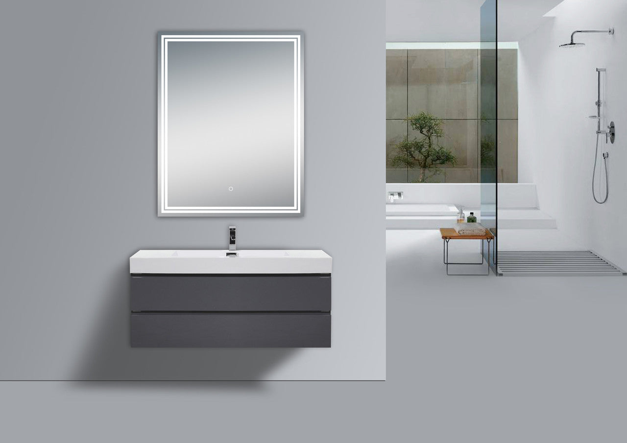 Moreno Luna 24 inch Polished Edge Back Lit LED Mirror, alternate view