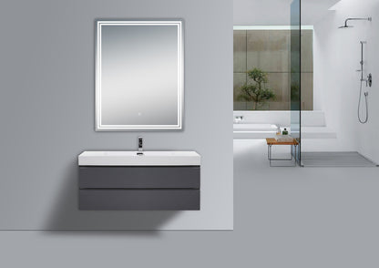 Moreno Luna 24 inch Polished Edge Back Lit LED Mirror, alternate view