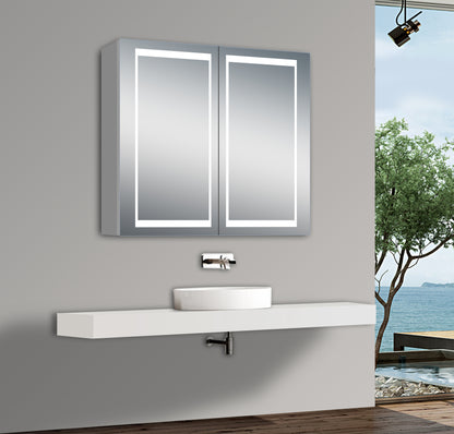 Moreno Nova 32 inch LED Mirror Medicine Cabinet, door open