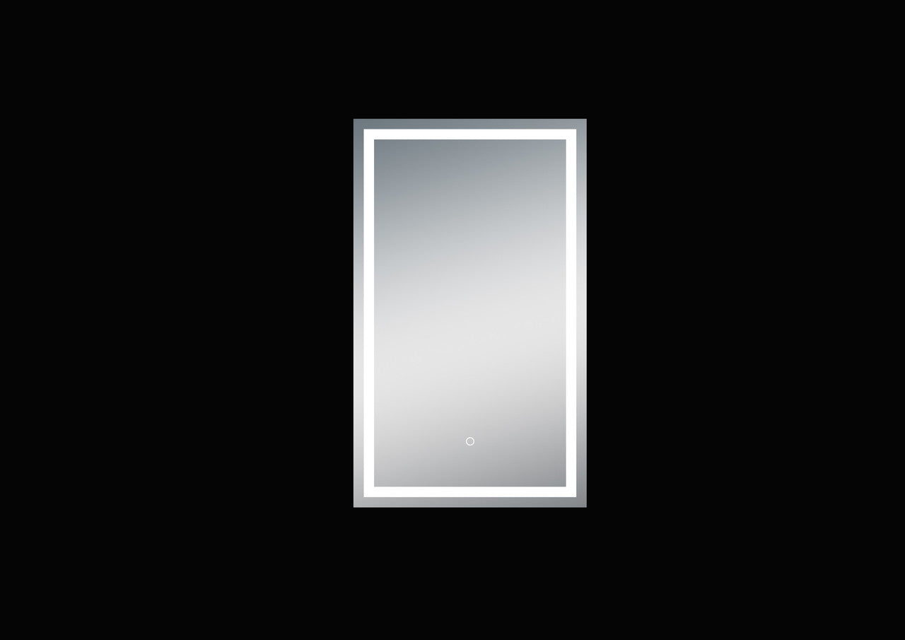 Moreno Twinkle 24 inch Polished Edge Frosted Panel LED Mirror