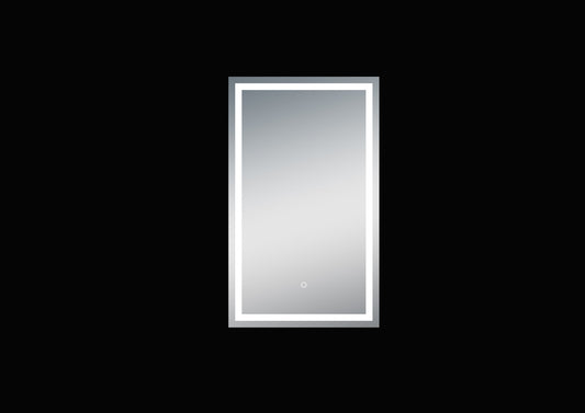 Moreno Twinkle 24 inch Polished Edge Frosted Panel LED Mirror