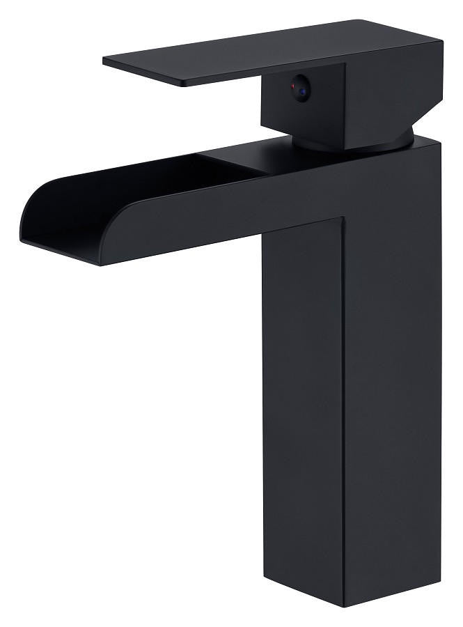 Nelli Single Hole Waterfall Bathroom Lavatory Faucet, Solid Brass construction