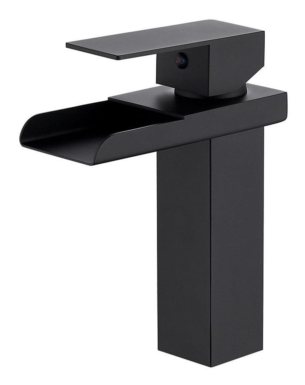 Nelli Waterfall Bathroom Lavatory Faucet, Solid Brass body, single hole installation