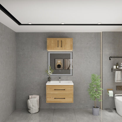 Victoria 30" Wall Mounted Bathroom Vanity with Acrylic Integrated Sink Top