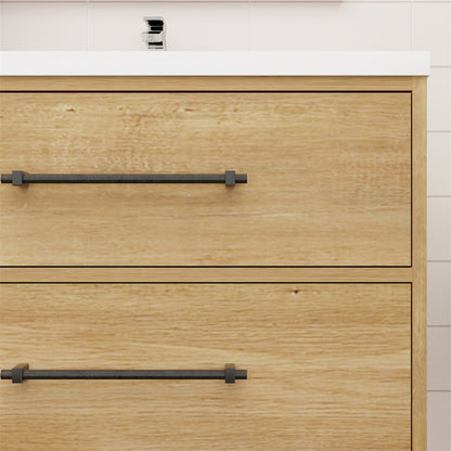 Victoria 30" Wall Mounted Bathroom Vanity with Acrylic Integrated Sink Top
