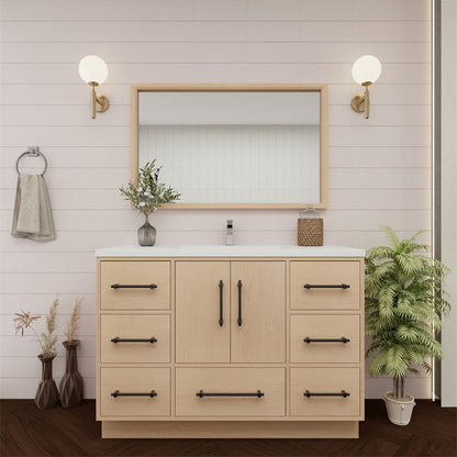Victoria 48" Freestanding Bathroom Vanity with Reinforced Acrylic Integrated Sink Top