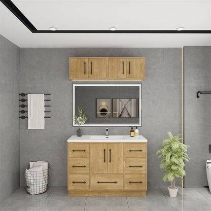 Victoria 48" Freestanding Bathroom Vanity with Reinforced Acrylic Integrated Sink Top