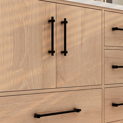 Victoria 84" Freestanding Bathroom Vanity with Reinforced Acrylic Integrated Sink Top