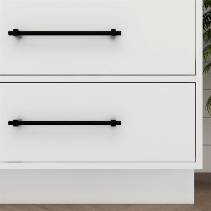 Victoria Drawers 60" Freestanding Bathroom Vanity with Reinforced Acrylic Integrated Sink Top