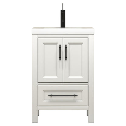VIV 24" Freestanding Bathroom Vanity with Reinforced Acrylic Integrated Sink Top