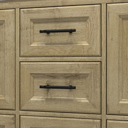 VIV 60" Freestanding Bathroom Vanity with Reinforced Acrylic Integrated Sink Top