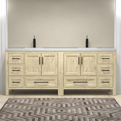 VIV 84" Freestanding Bathroom Vanity with Reinforced Acrylic Integrated Sink Top
