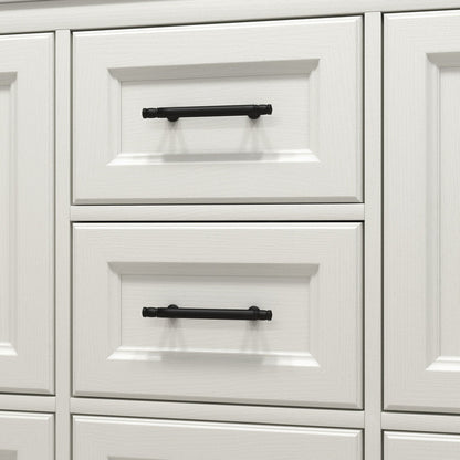 VIV 84" Freestanding Bathroom Vanity with Reinforced Acrylic Integrated Sink Top