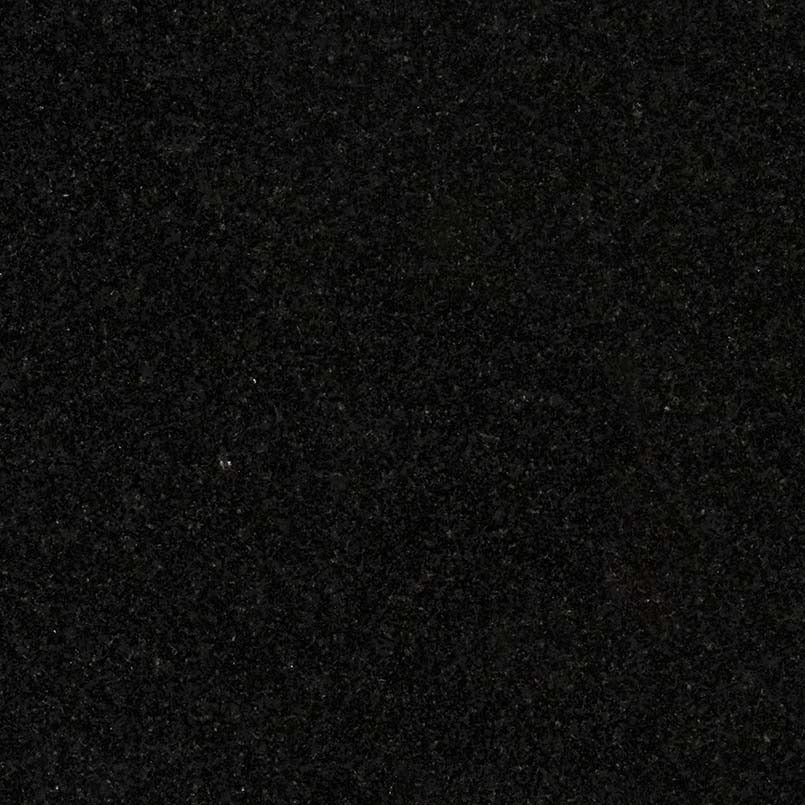 Absolute Black Granite Tile, close up of the natural stone surface