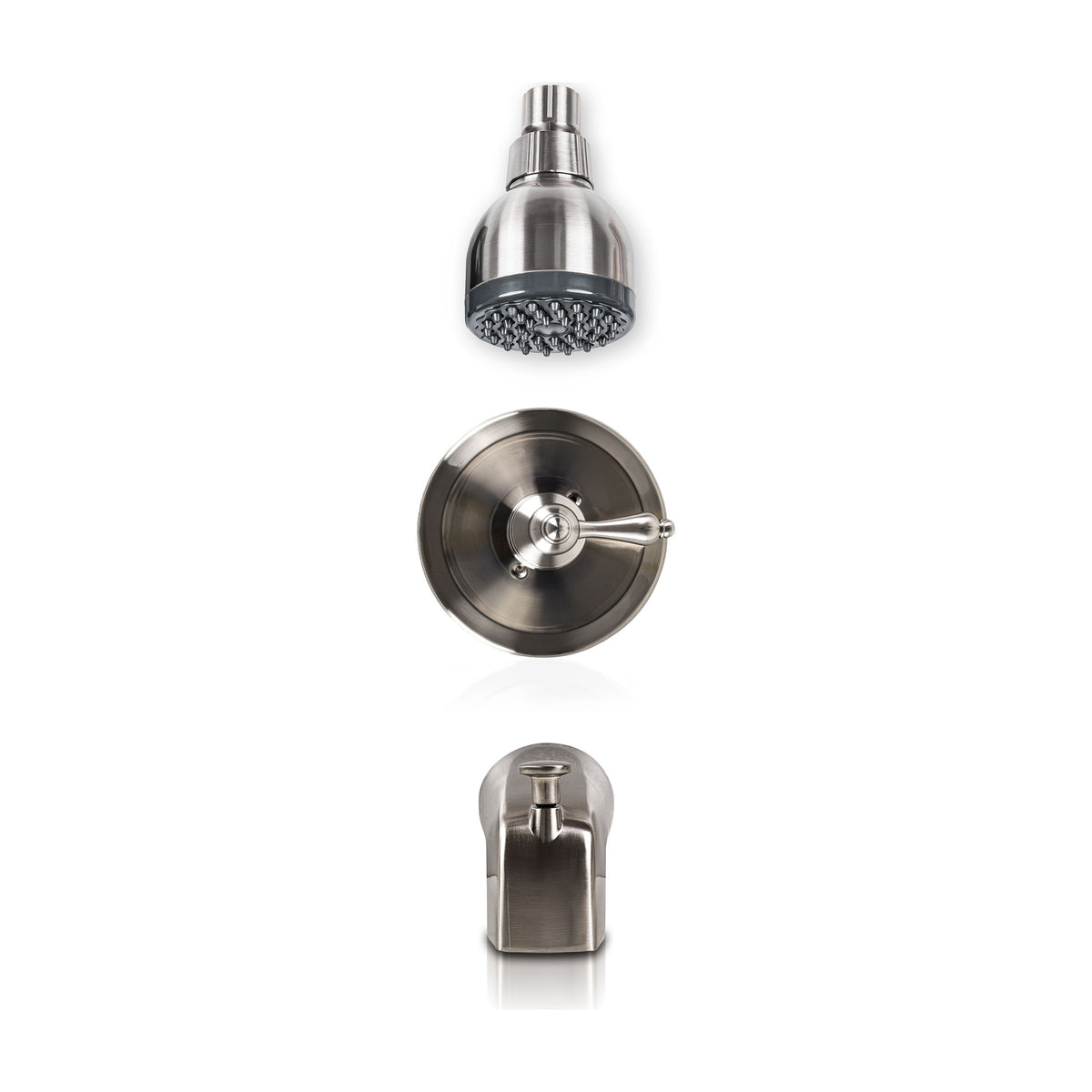AcquaLuxe 607 Single Handle Tub and Shower Faucet in Brushed Nickel
