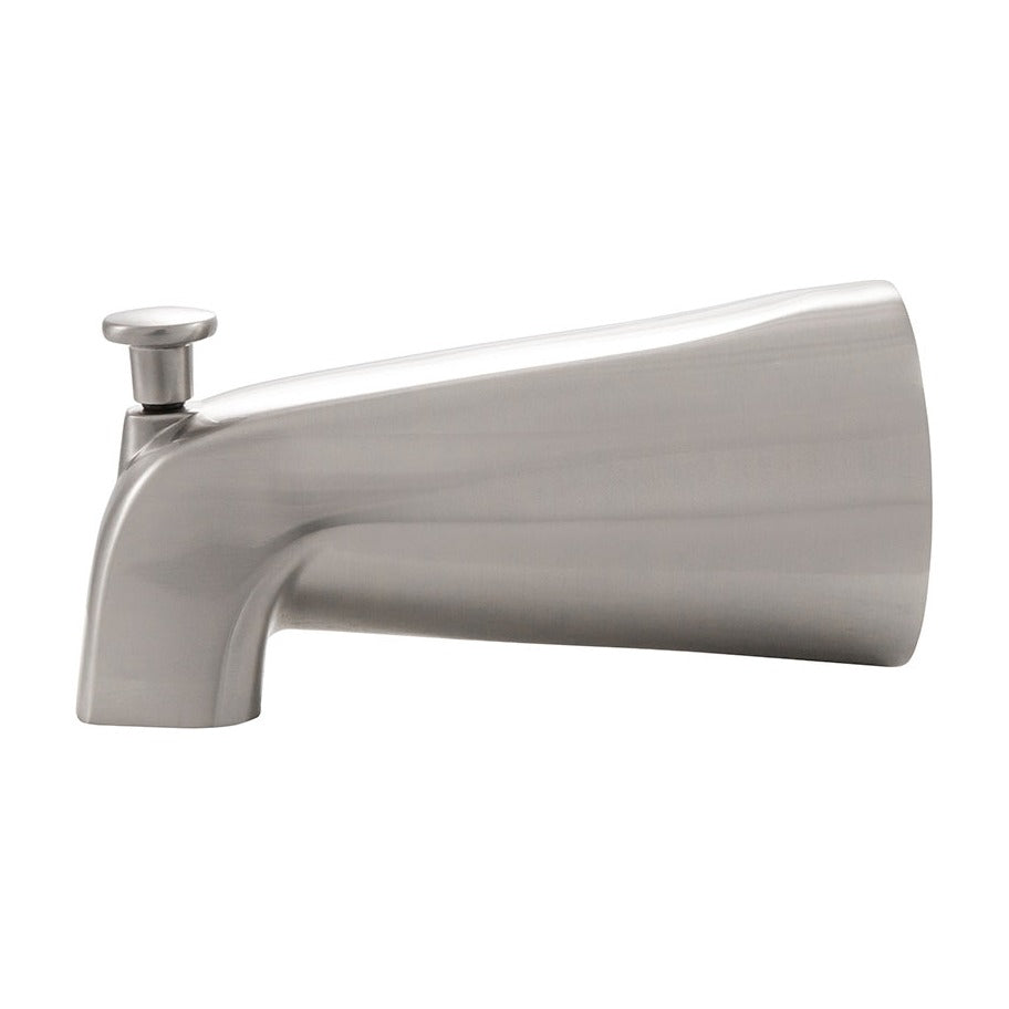 AcquaLuxe 607 Single Handle Tub and Shower Faucet in Brushed Nickel, detail view