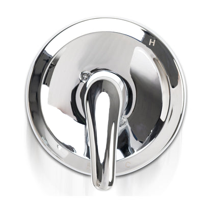 AcquaLuxe 608 Single Handle Tub and Shower Faucet in Polished Chrome, detail view