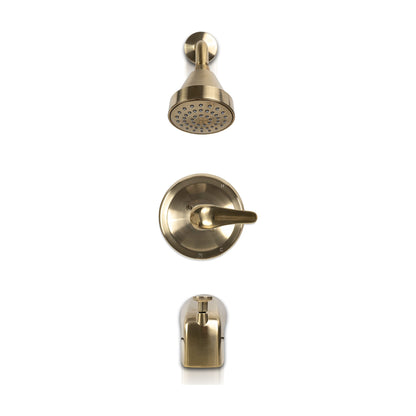 AcquaLuxe 608 Single Handle Tub and Shower Faucet in Gold