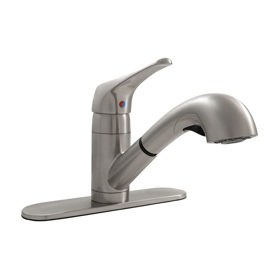 AcquaLuxe 805 Pull-Out Kitchen Faucet in Brushed Nickel