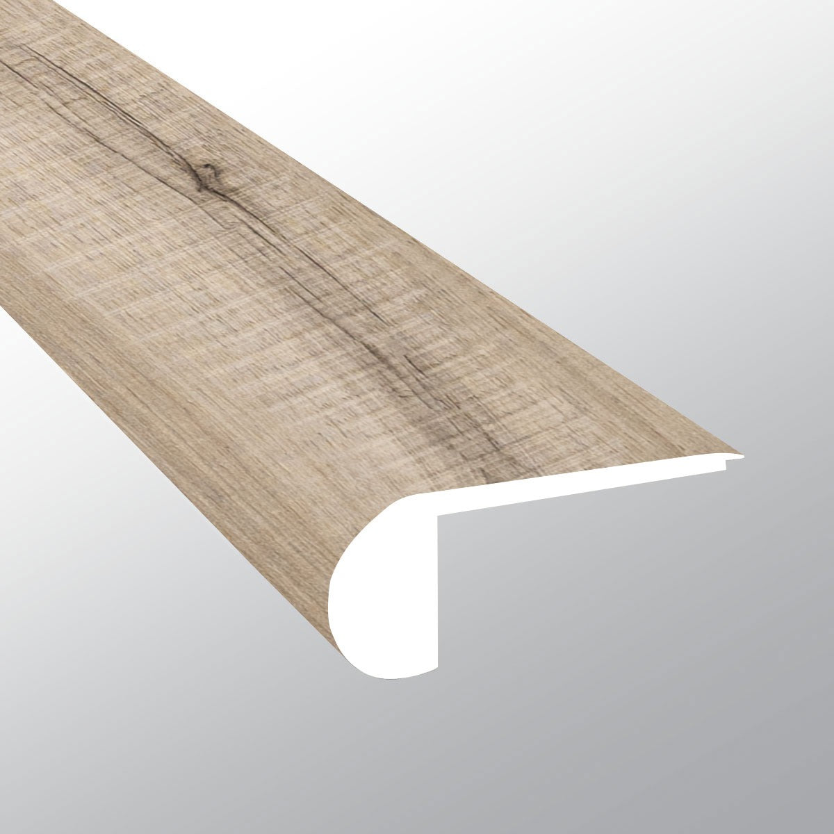 Andover Blythe flush stair nose trim for rigid core SPC vinyl plank flooring