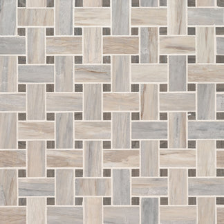 Angora Basketweave Marble Mosaic Tile | KBF Home Improvement