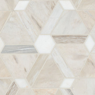 Angora Floralis Marble Mosaic Tile | KBF Home Improvement