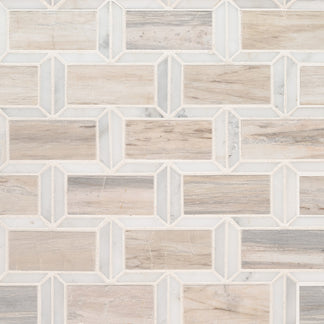 Angora Framework Marble Mosaic Tile | KBF Home Improvement