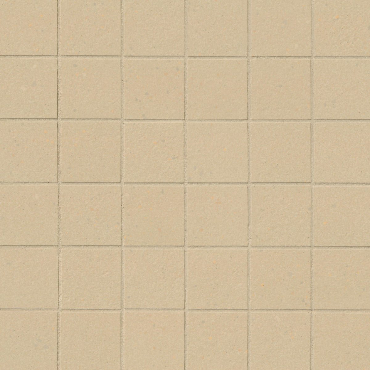 Architecta Beige 2x2 Porcelain Mosaic in matte finish, close up sheet view